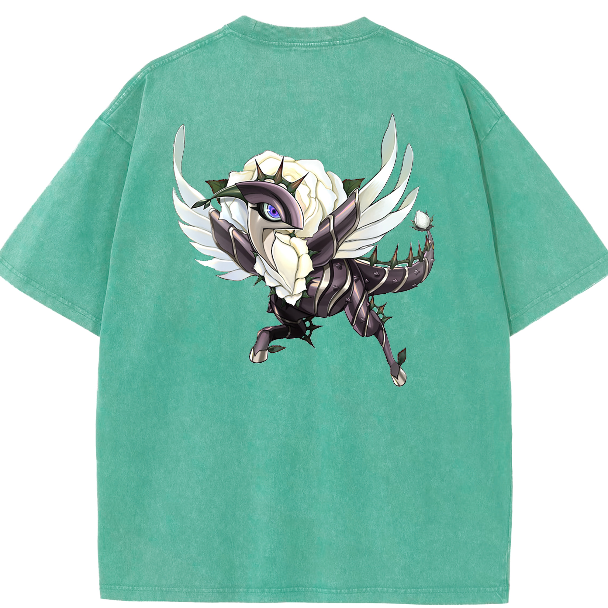 （画像用） 遊☆戯☆王 Yu-Gi-Oh! 綿100% ヴィンテージ風 半袖Tシャツ（背面プリント）